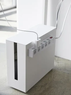 Outlet Yamazaki Boîtier range-câble Tower Blanc