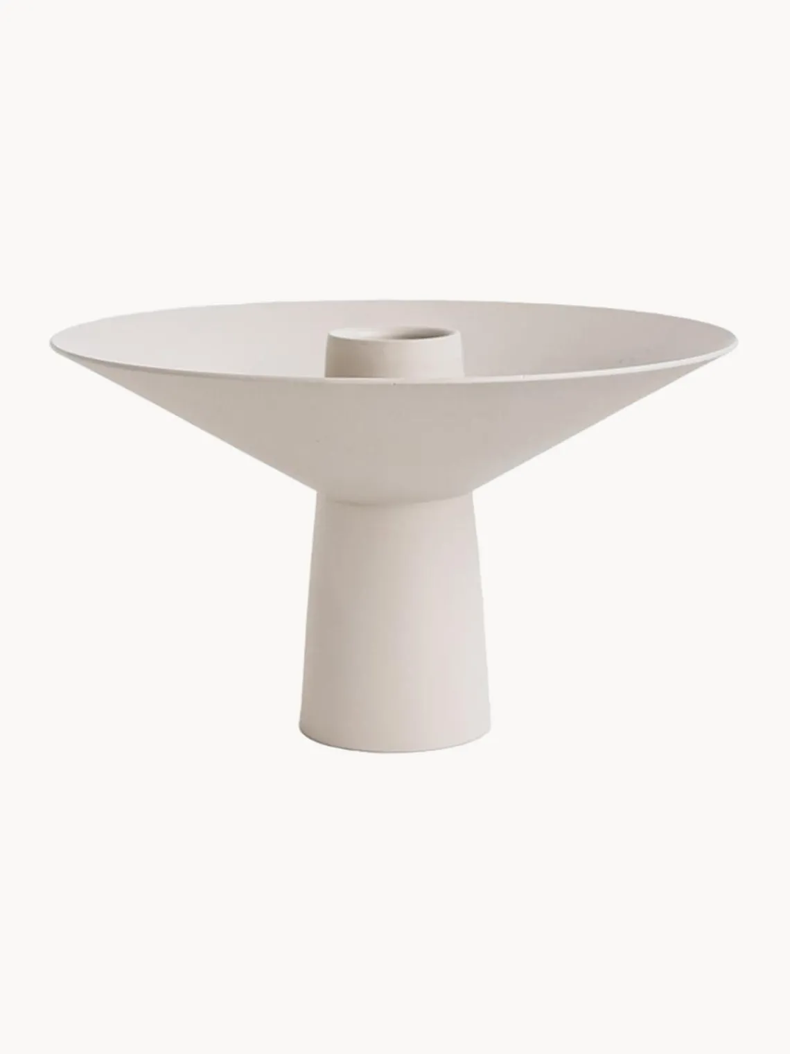 Clearance Cooee Design Bougeoir avec surface mate Uma Blanc cassé