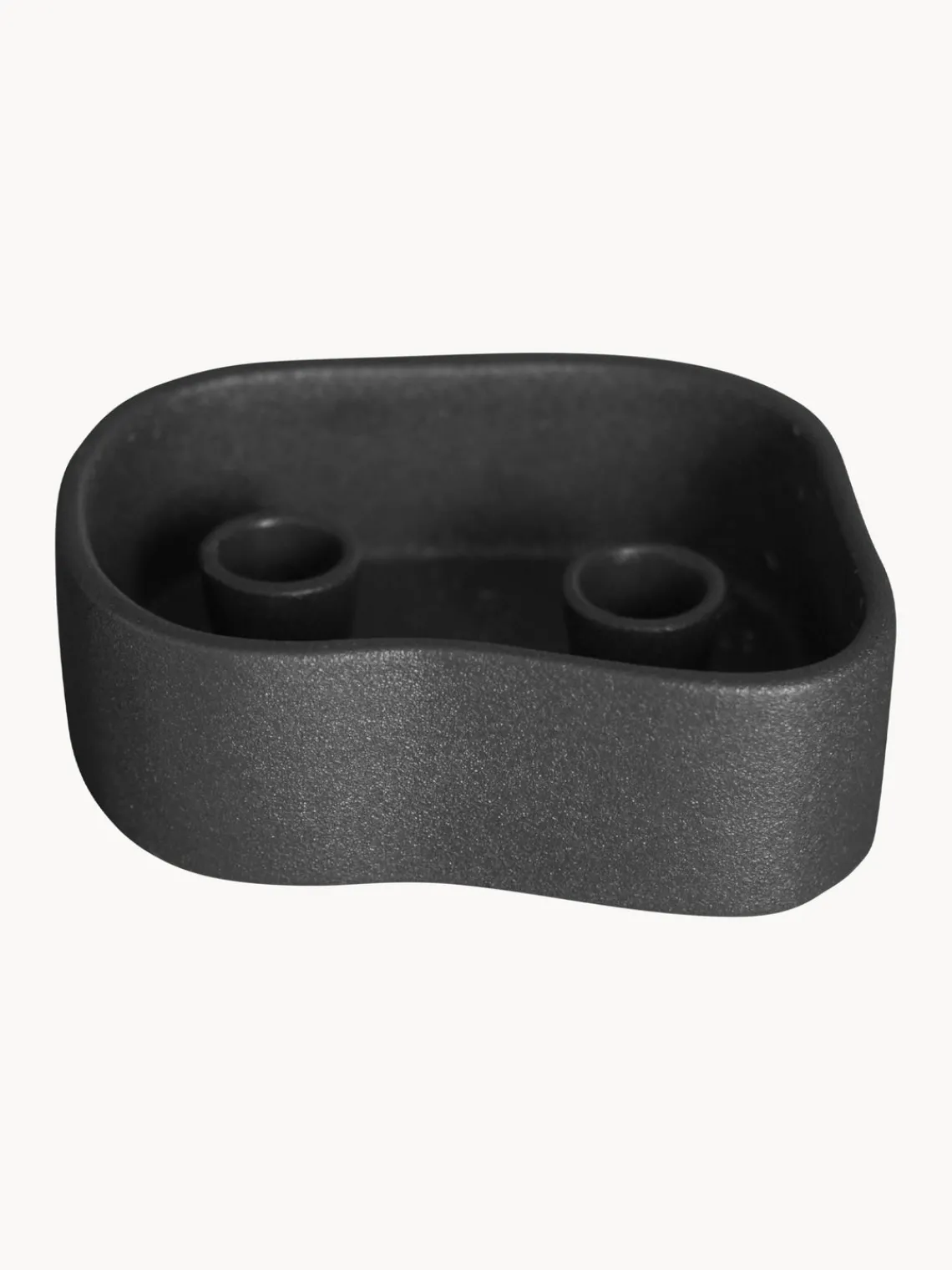 Outlet DBKD Bougeoir en céramique Fill Me Up, larg. 15 cm Noir, mat