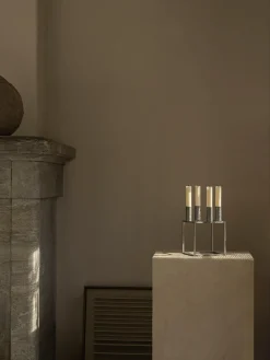 Discount Audo Copenhagen Bougeoir en métal Kubus Argenté