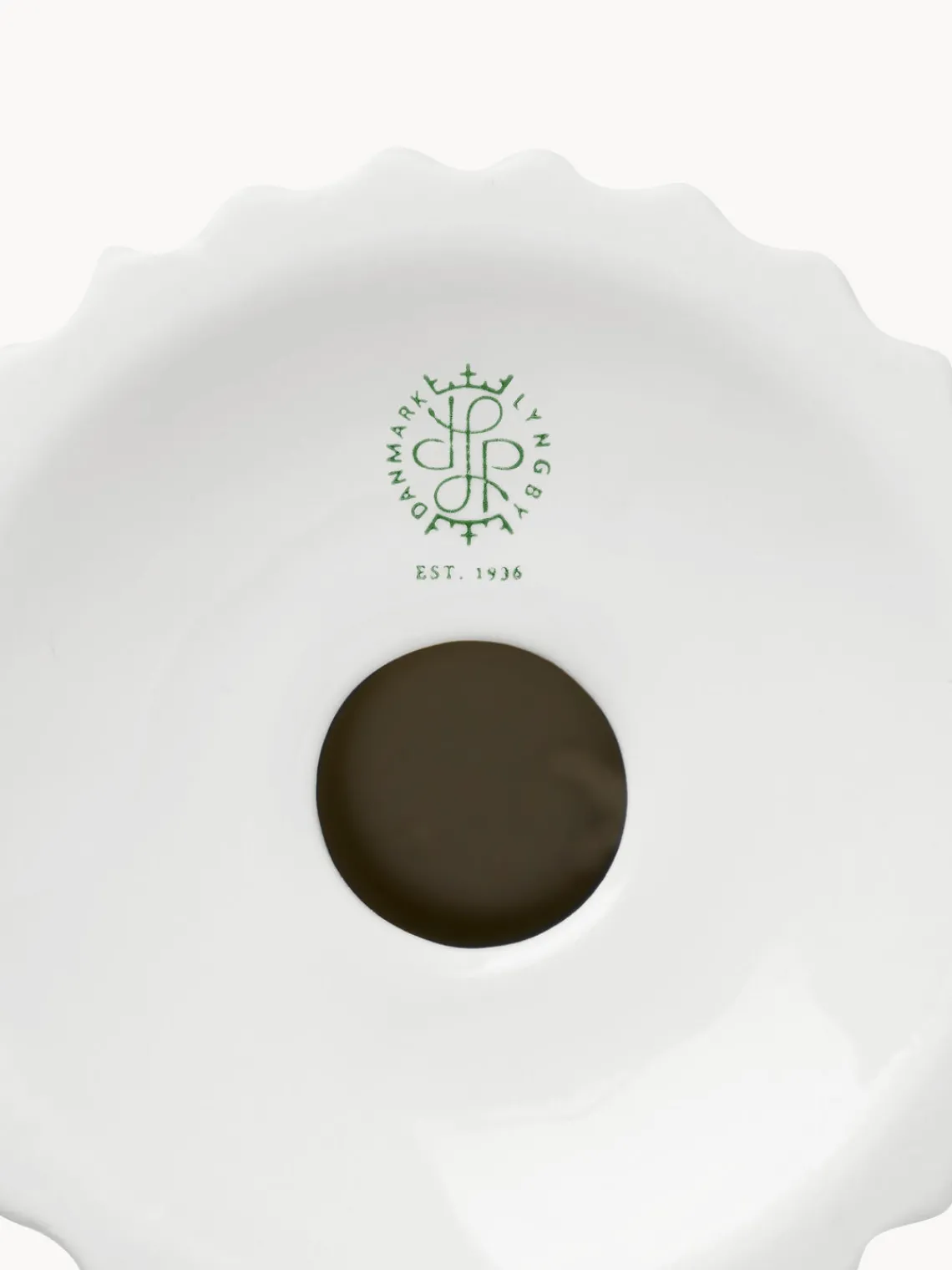 Fashion Lyngby Porcelaen Bougeoir en porcelaine avec surface striée Tura