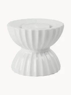 Online Lyngby Porcelaen Bougeoir en porcelaine avec surface striée Tura