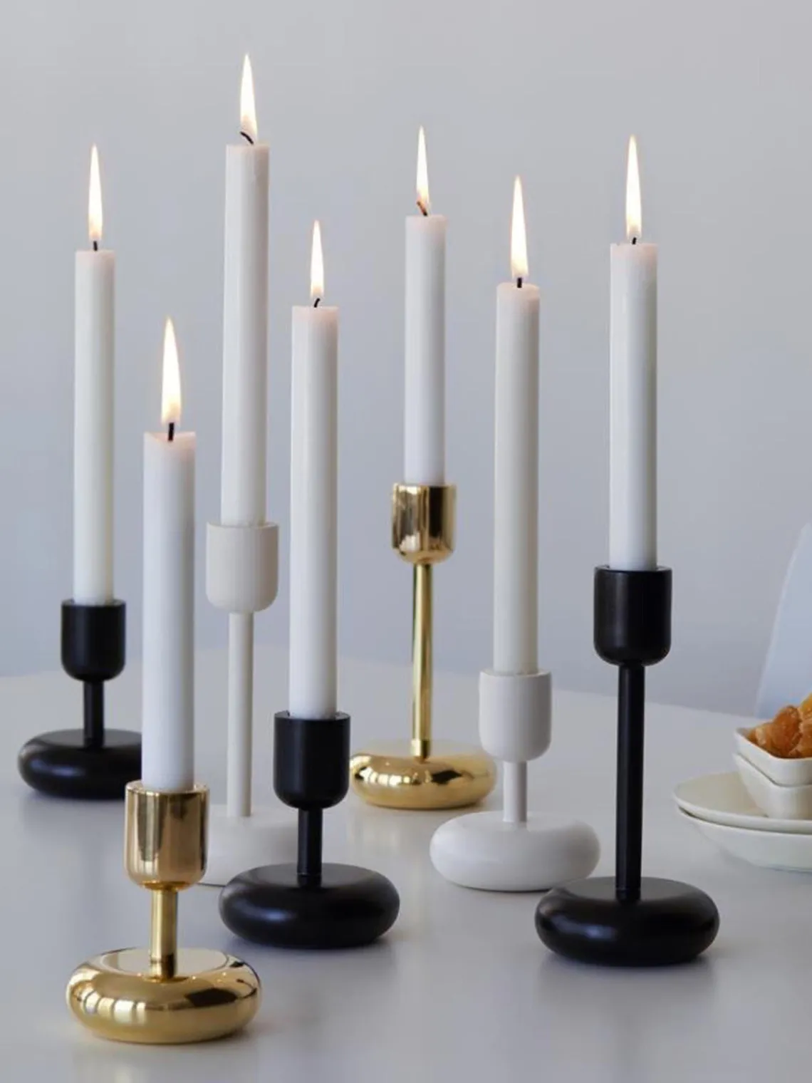 Outlet iittala Bougeoir Nappula, haut. 18 cm Anthracite