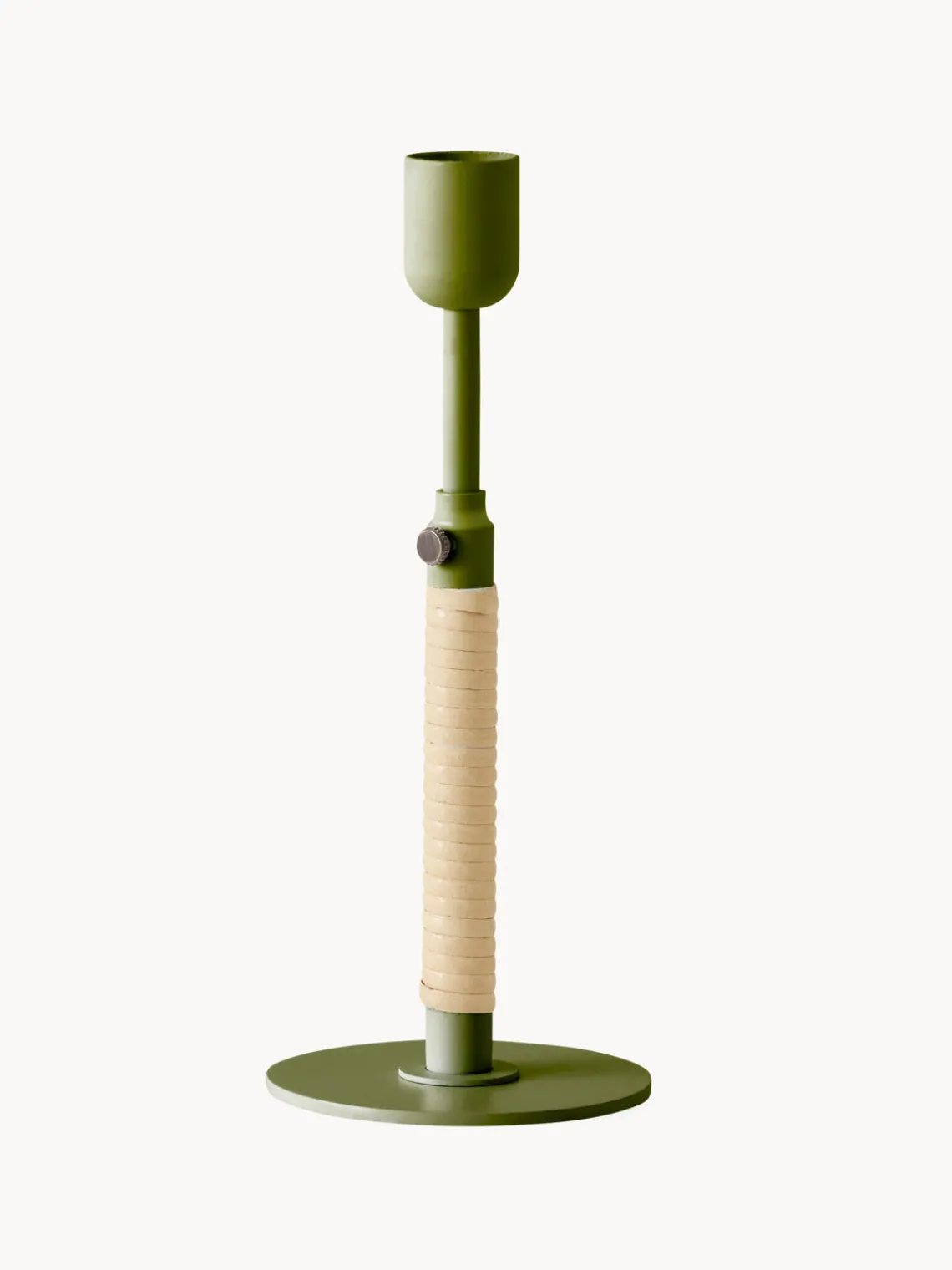 Outlet Audo Copenhagen Bougeoir réglable en hauteur Duca Vert olive, beige clair