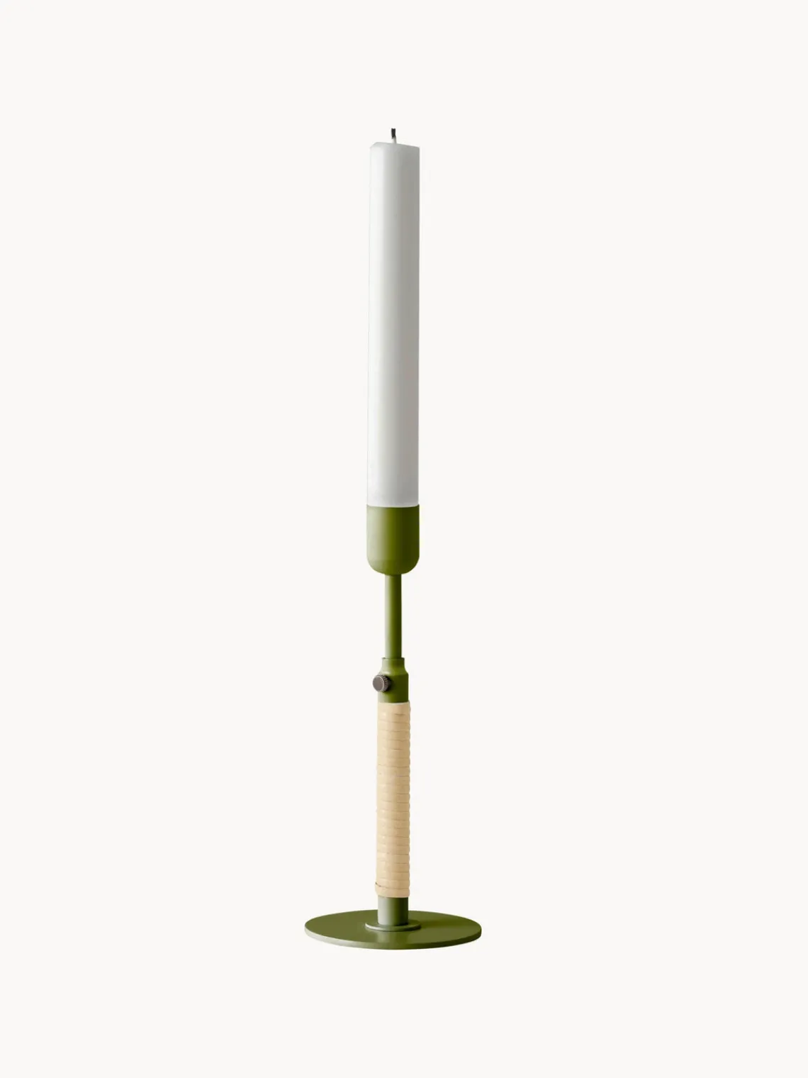 Outlet Audo Copenhagen Bougeoir réglable en hauteur Duca Vert olive, beige clair