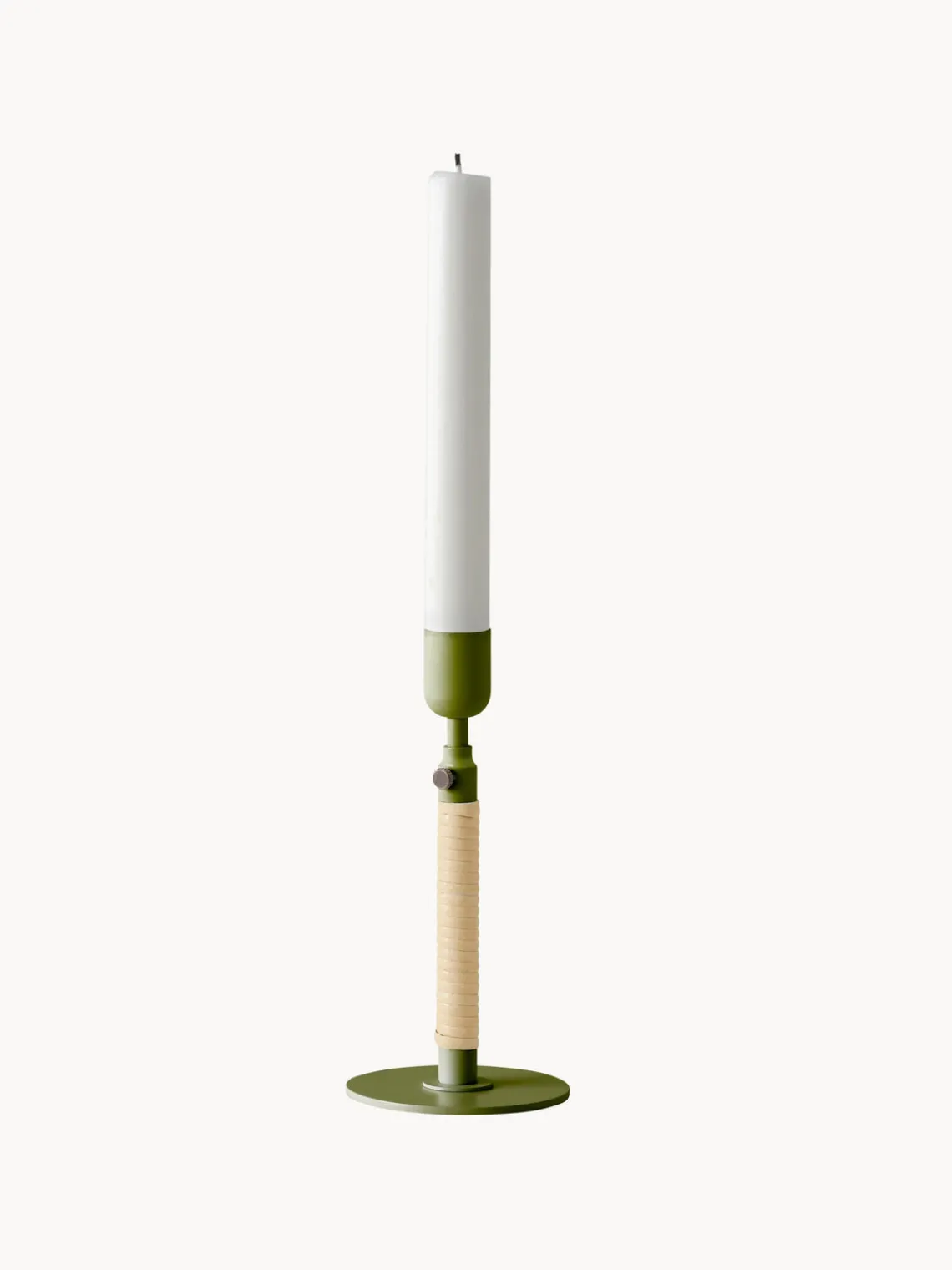 Outlet Audo Copenhagen Bougeoir réglable en hauteur Duca Vert olive, beige clair