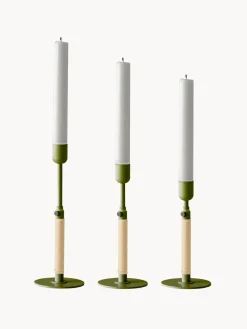 Outlet Audo Copenhagen Bougeoir réglable en hauteur Duca Vert olive, beige clair