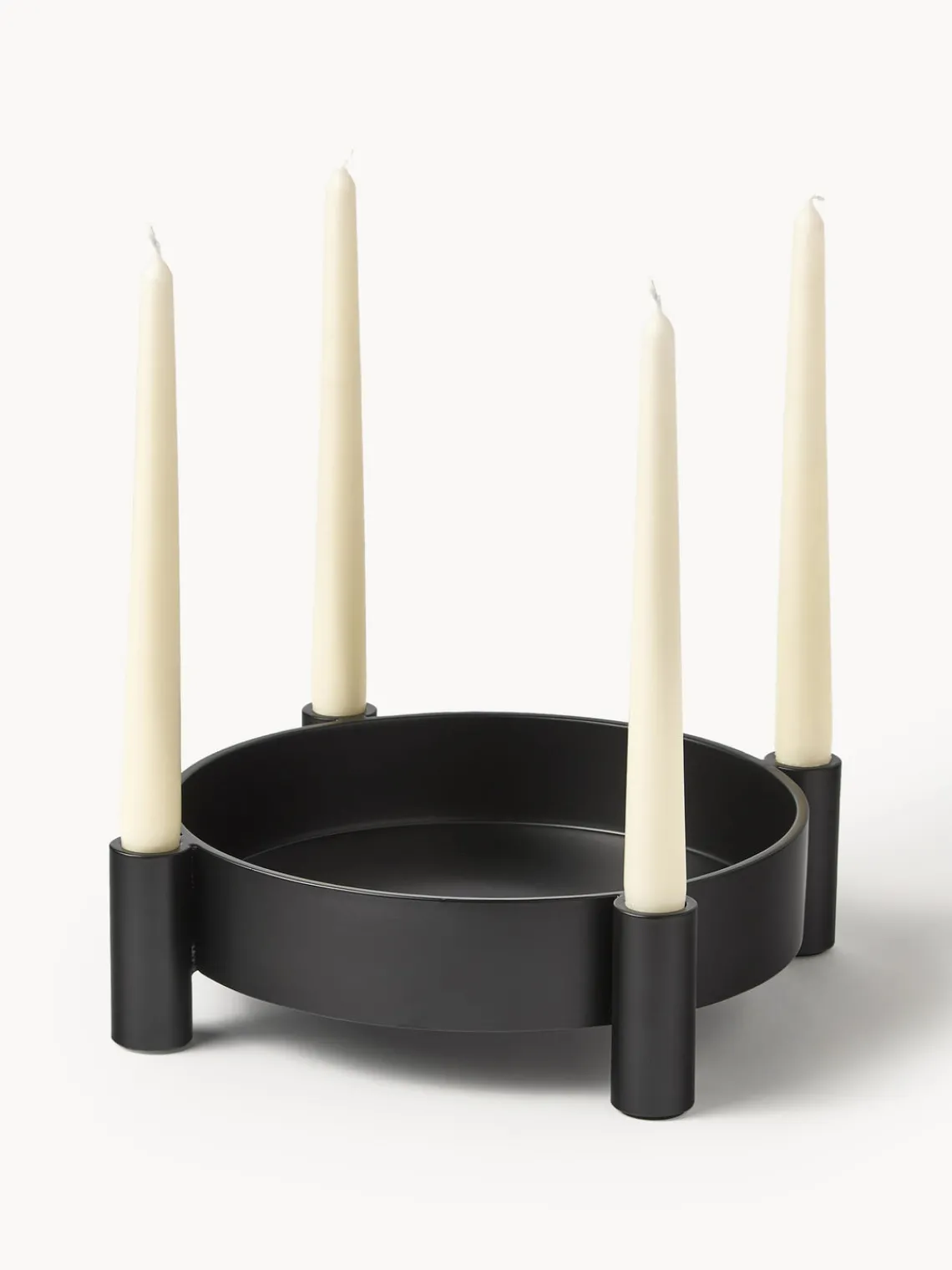 Outlet Broste Copenhagen Bougeoir Silke Noir, mat