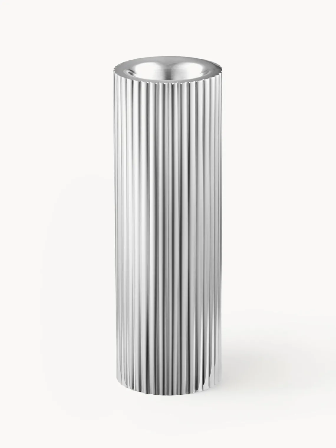 New GEORG JENSEN Bougeoir strié Bernadotte, haut. 14 cm
