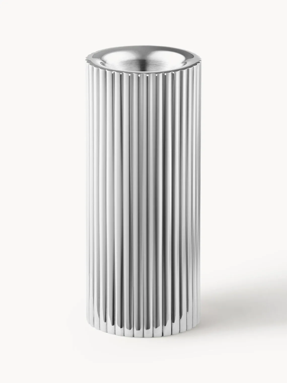 Outlet GEORG JENSEN Bougeoir strié Bernadotte, haut. 11 cm