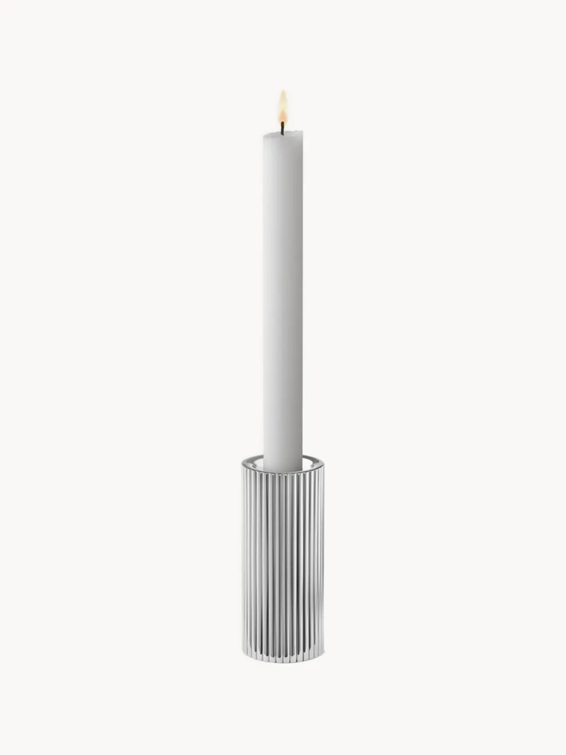 Outlet GEORG JENSEN Bougeoir strié Bernadotte, haut. 11 cm