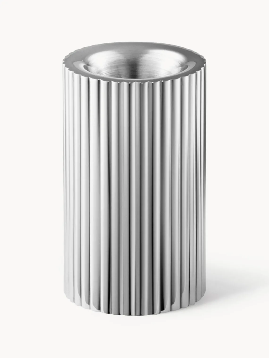 Fashion GEORG JENSEN Bougeoir strié Bernadotte, haut. 8 cm