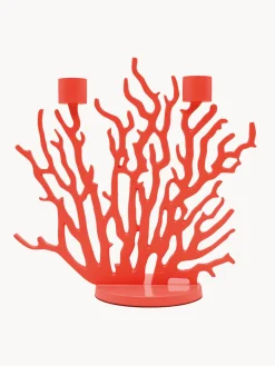 Online Driade Bougeoir Tenochtitlan, larg. 23 cm Rouge corail