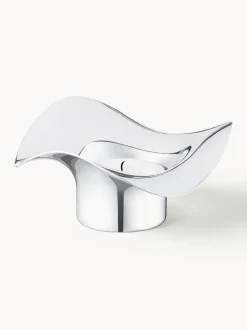 Fashion GEORG JENSEN Bougeoirs en acier inoxydable Cobra, 2 pièces Acier inoxydable, haute brillance