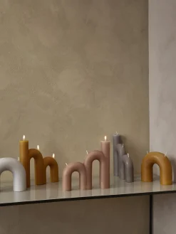 Outlet Broste Copenhagen Bougie 2 mèches Bend Terracotta