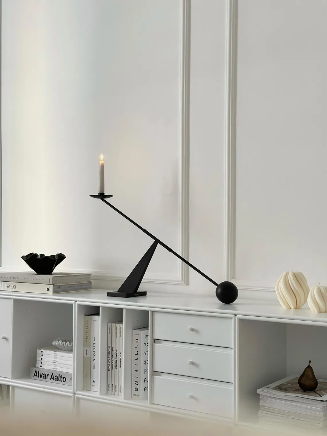 Clearance Noma Studio Bougie artisanale design Florence, haut. 9 cm