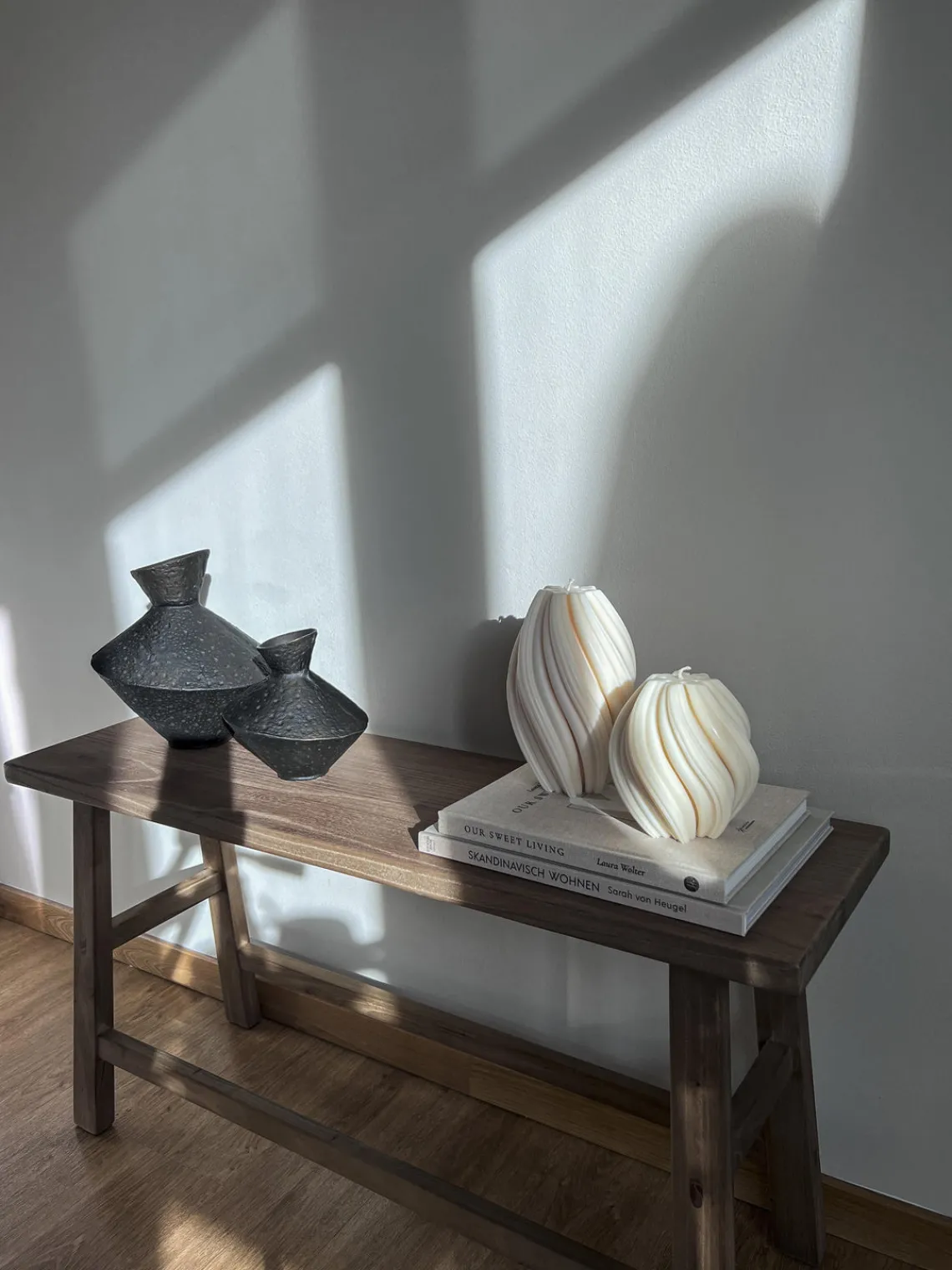 Clearance Noma Studio Bougie artisanale design Florence, haut. 9 cm