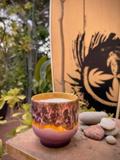 Clearance HKLIVING Bougie parfumée artisanale à deux mèches 70's Sauge & pétales de rose