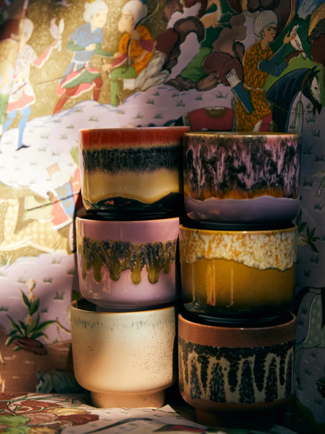 Clearance HKLIVING Bougie parfumée artisanale à deux mèches 70's Sauge & pétales de rose