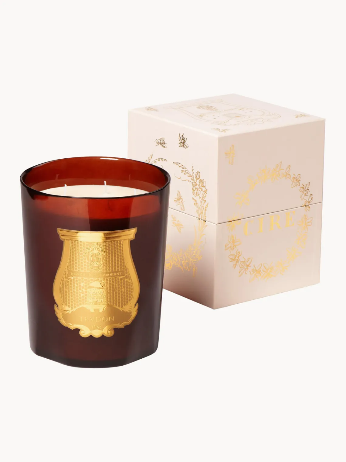 Best Trudon Bougie parfumée artisanale Cire (absolu de cire d'abeille, huile essentielle de cannelle, huile essentielle de santal)