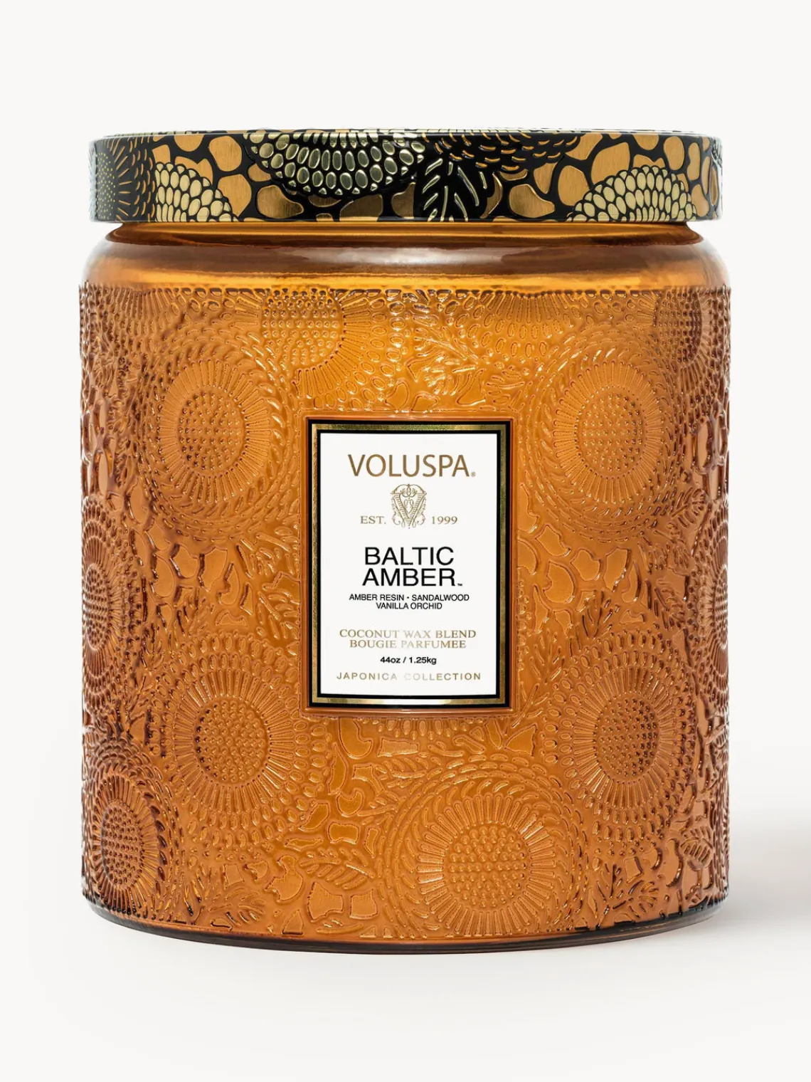 Fashion Voluspa Bougie parfumée artisanale à deux mèches Japonica Collection Résine ambre, bois de santal, cèdre & orchidée vanille