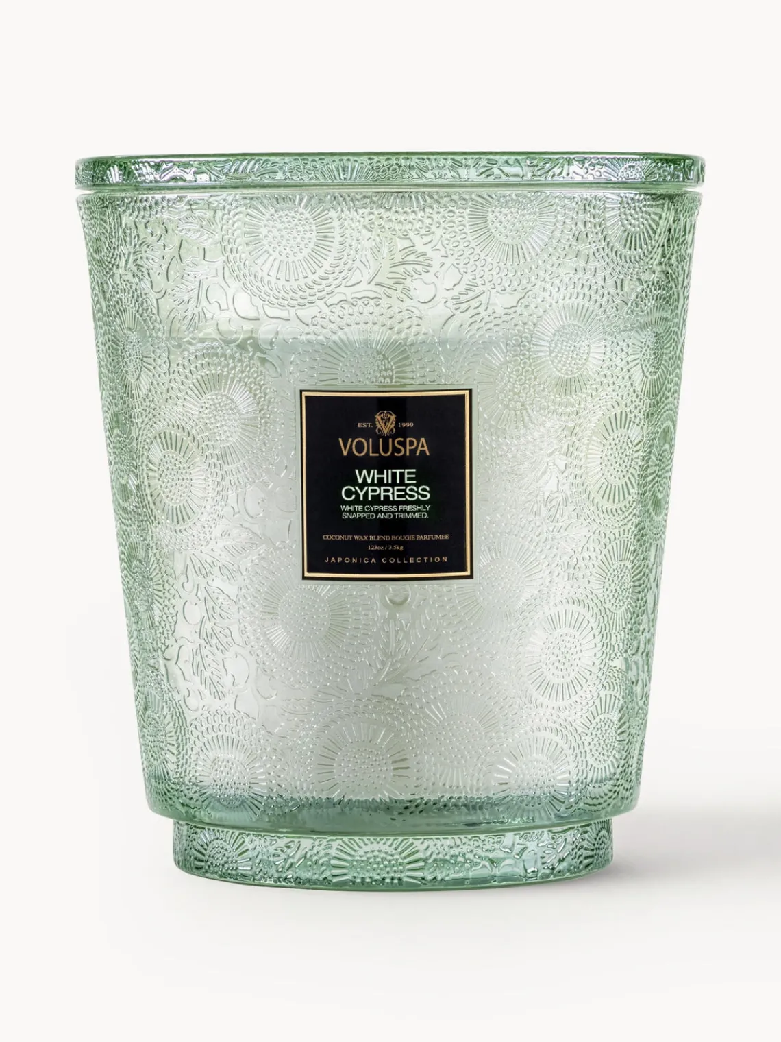 Fashion Voluspa Bougie parfumée artisanale à cinq mèches Japonica Collection (cyprès, baies de genièvre, feuilles de menthe & bois) Cyprès blanc, baies de genièvre, feuilles de menthe & bois