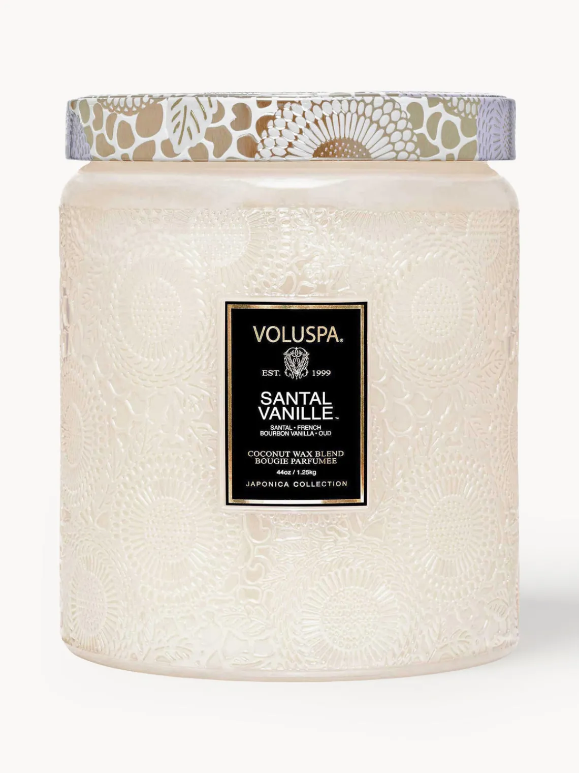 Fashion Voluspa Bougie parfumée artisanale à deux mèches Japonica Collection (santal, vanille Bourbon & oud) Santal, vanille française Bourbon & Oud