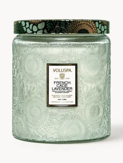 Online Voluspa Bougie parfumée artisanale à deux mèches Japonica Collection (bois de cade, verveine & lavande) Bois de cade français, verveine & lavande bulgare