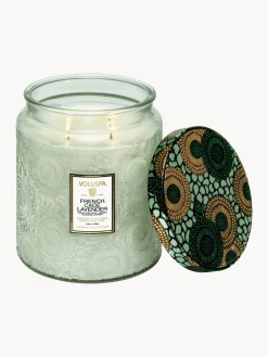 Online Voluspa Bougie parfumée artisanale à deux mèches Japonica Collection (bois de cade, verveine & lavande) Bois de cade français, verveine & lavande bulgare