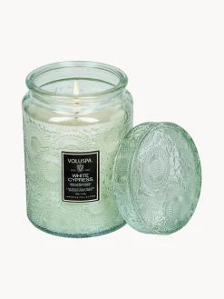 Best Voluspa Bougie parfumée artisanale Japonica Collection (cyprès, baies de genièvre, feuilles de menthe & bois) Cyprès blanc, baies de genièvre, feuilles de menthe & bois