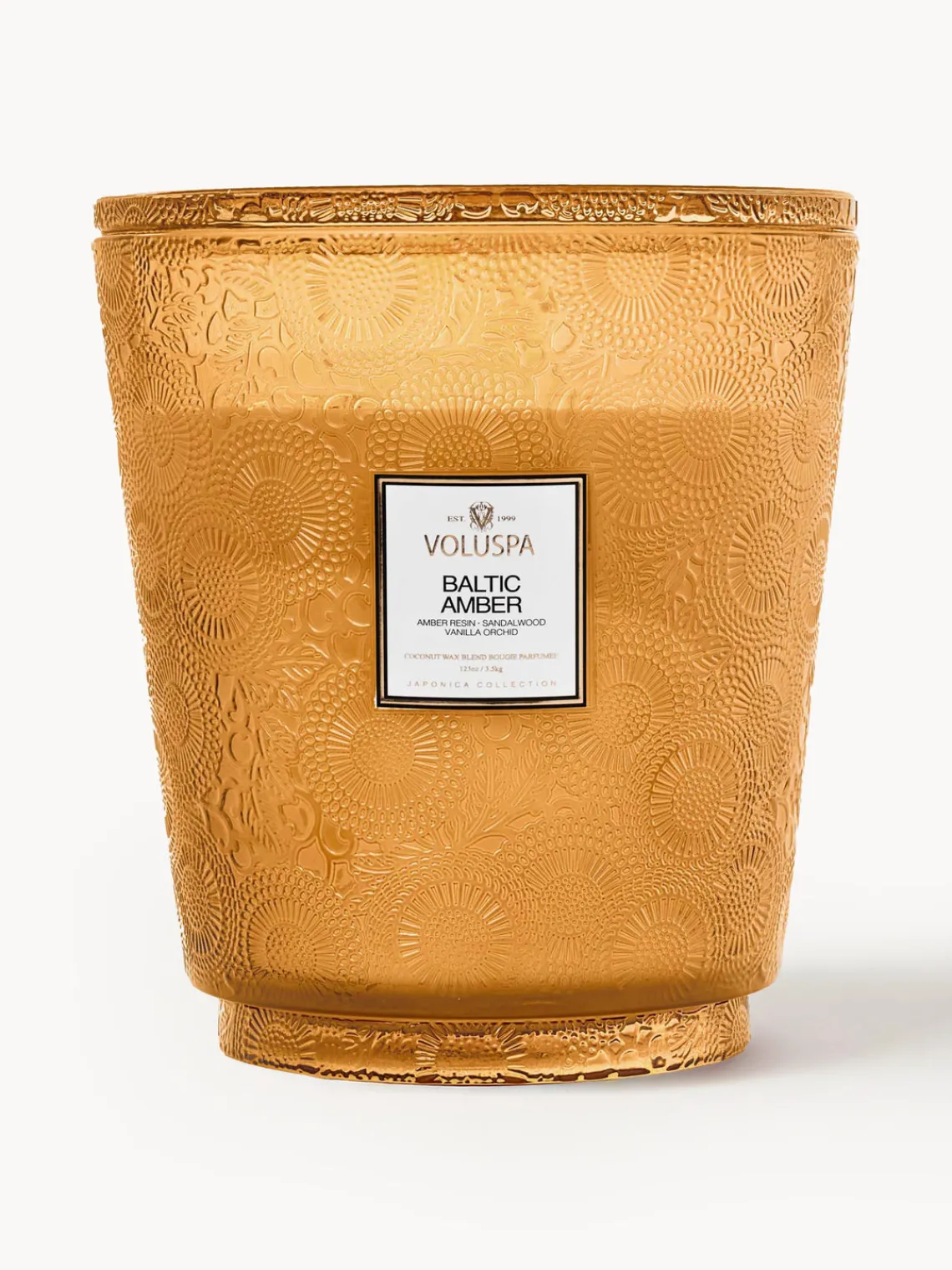 Clearance Voluspa Bougie parfumée artisanale à cinq mèches Japonica Collection Résine ambre, bois de santal, cèdre & orchidée vanille