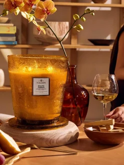 Clearance Voluspa Bougie parfumée artisanale à cinq mèches Japonica Collection Résine ambre, bois de santal, cèdre & orchidée vanille