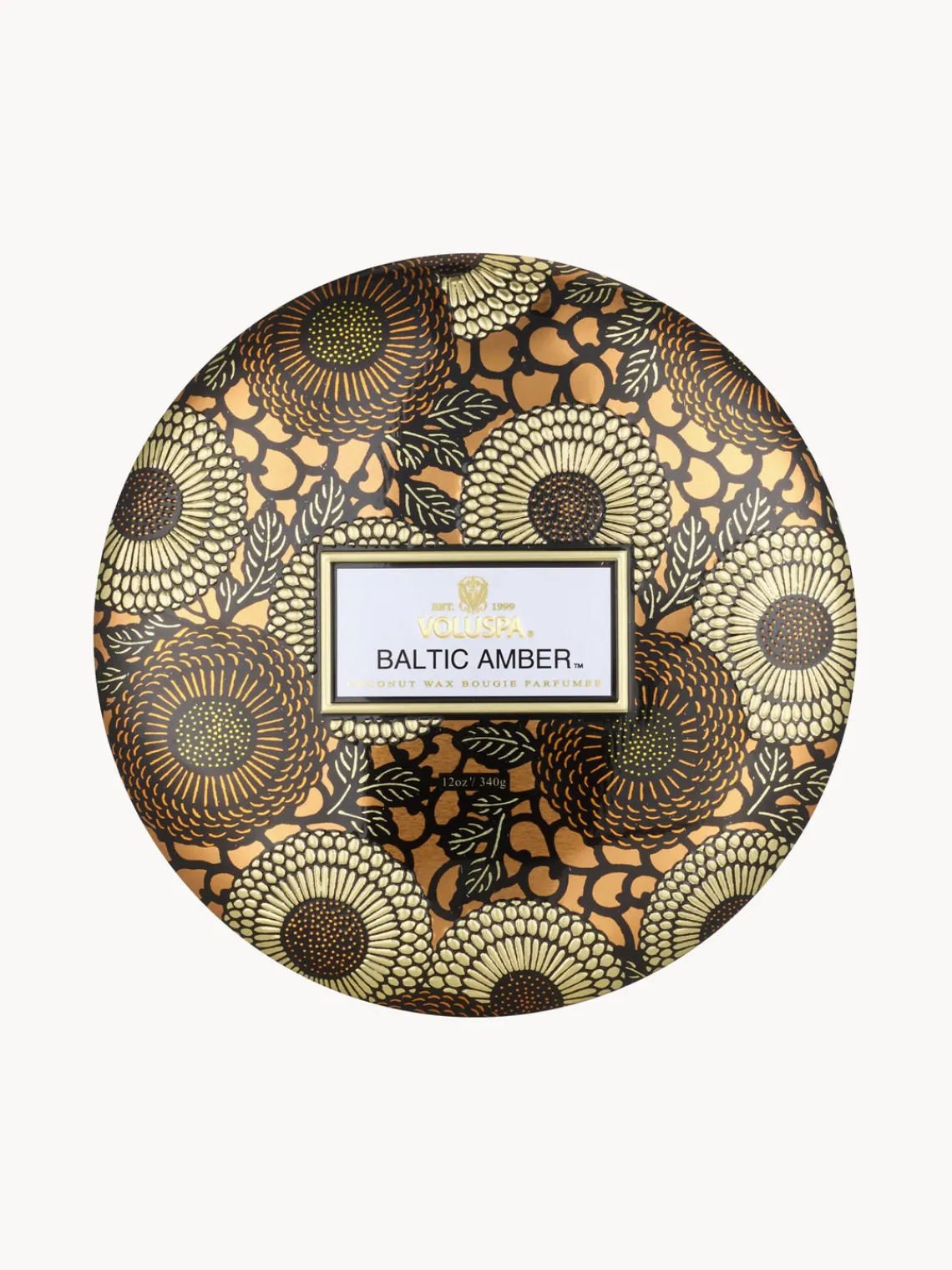 Online Voluspa Bougie parfumée artisanale à trois mèches Japonica Collection Résine ambre, bois de santal, cèdre & orchidée vanille