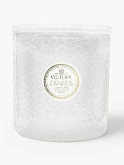 Best Voluspa Bougie parfumée artisanale à cinq mèches Maison Blanc (eucalyptus, cardamome, sauge & écorce d'hinoki)