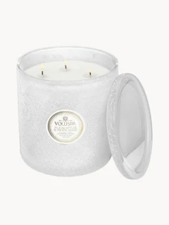 Best Voluspa Bougie parfumée artisanale à cinq mèches Maison Blanc (eucalyptus, cardamome, sauge & écorce d'hinoki)