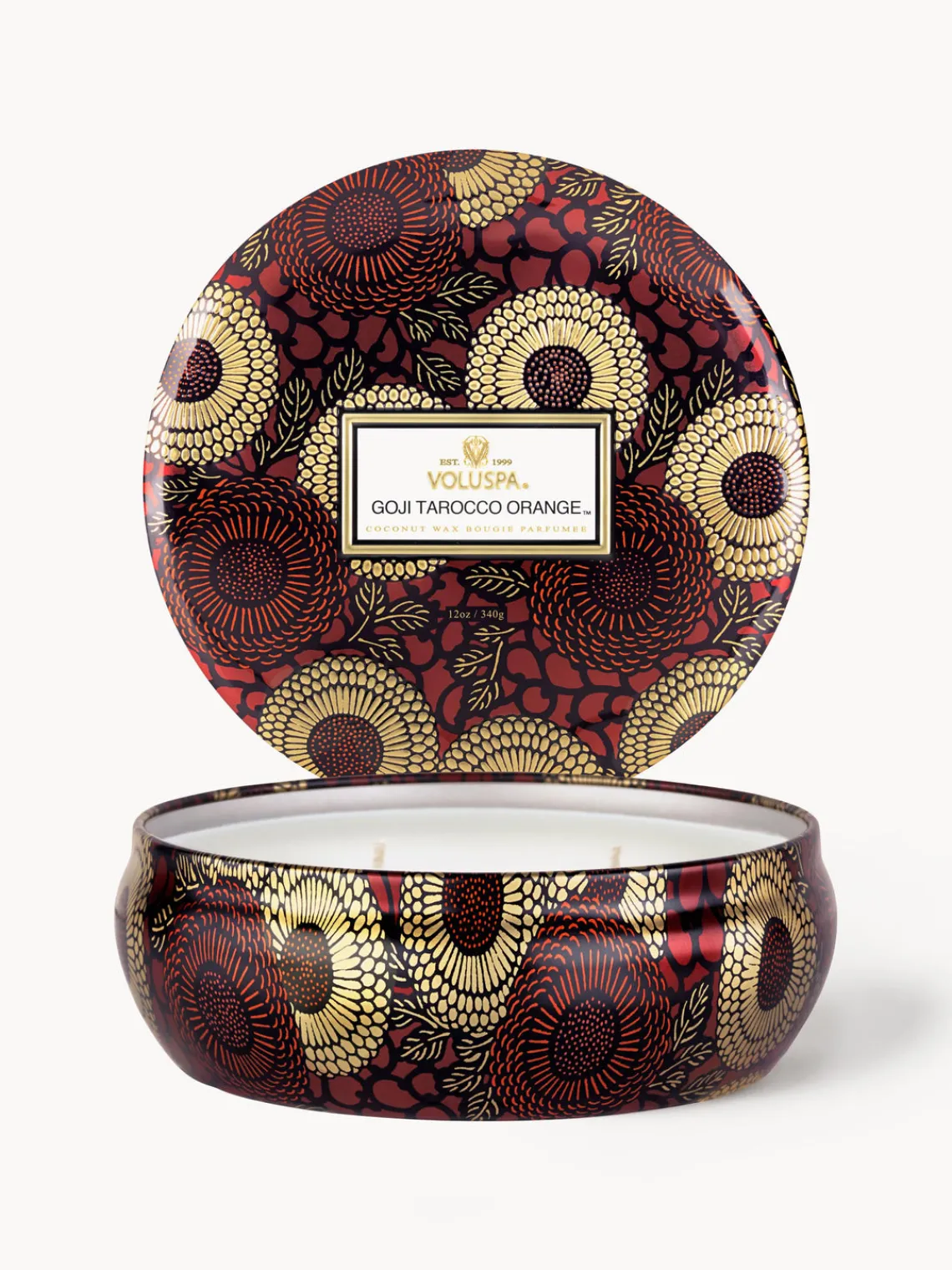 Online Voluspa Bougie parfumée artisanale à trois mèches Japonica Collection Baie de goji, mangue & orange tarocco