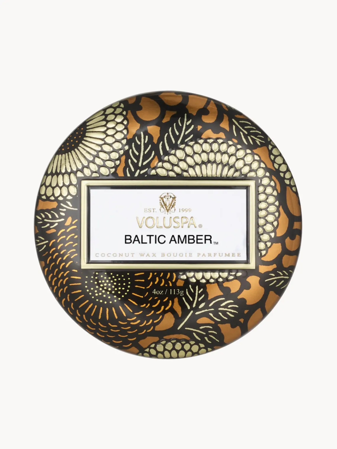 New Voluspa Bougie parfumée artisanale Japonica Collection Résine ambre, bois de santal, cèdre & orchidée vanille