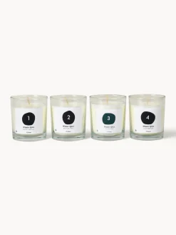 Sale Broste Copenhagen Bougies parfumées Advent (vanille, basilic, thym, cannelle, pain d'épice), 4 élém.