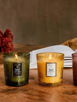 Sale Voluspa Bougies parfumées artisanales Fragrant Foliage Demi, 3 élém. Différents parfums