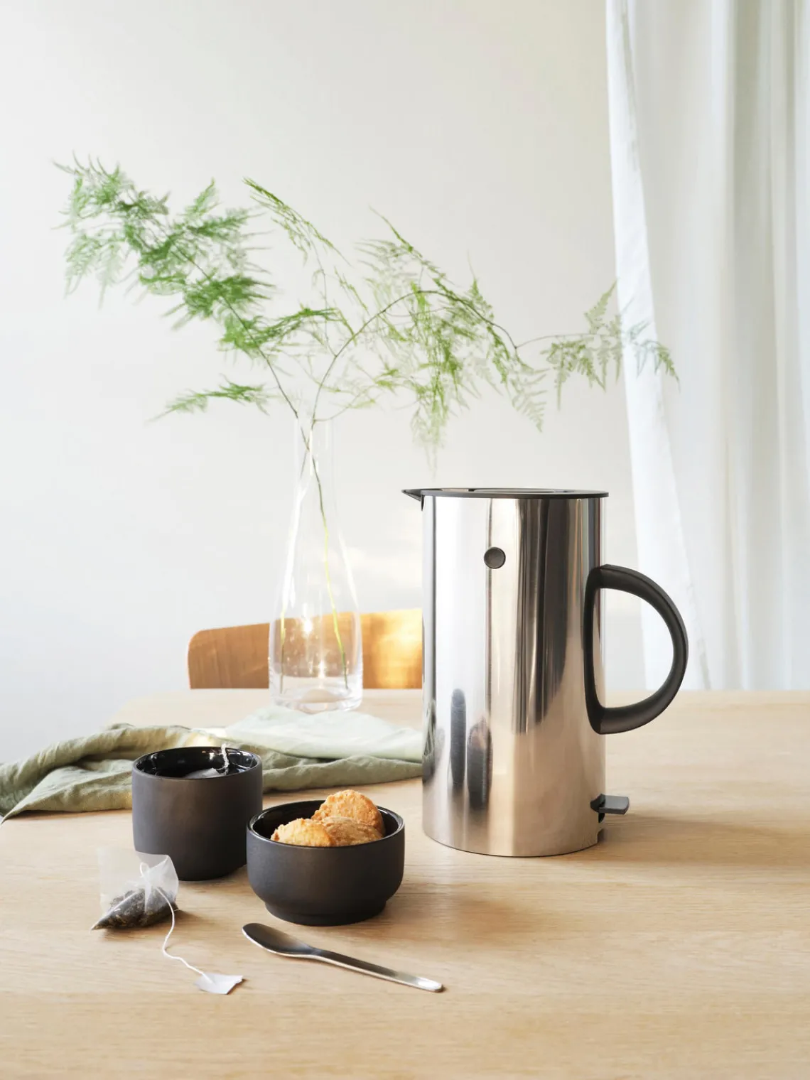Hot stelton Bouilloire EM77, 1,5 L Argenté, haute brillance