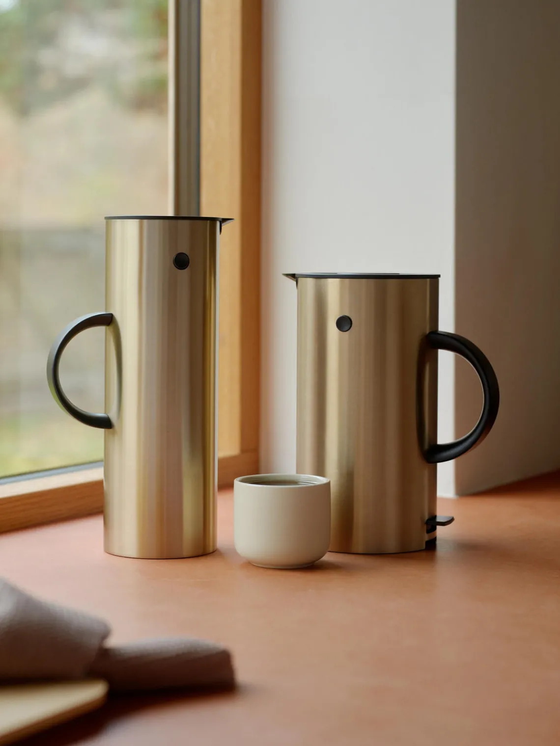 Sale stelton Bouilloire EM77, 1,5 L Doré, haute brillance