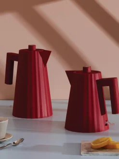 Sale ALESSI Bouilloire Plissé, 1 L Rouge