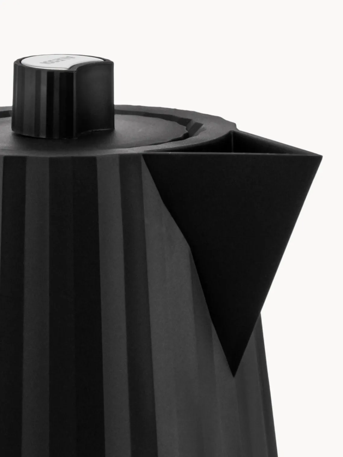 Discount ALESSI Bouilloire Plissé, 1,7 L Noir