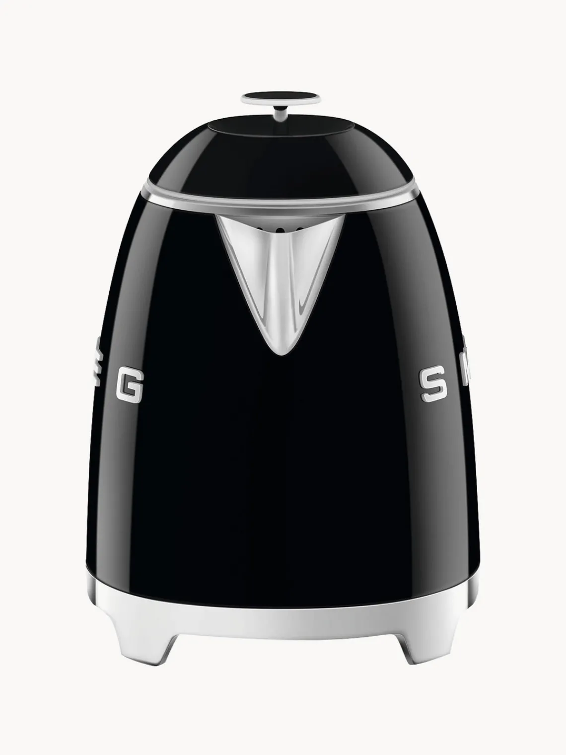 Outlet Smeg Bouilloire 50's Style, 800 mL Noir, haute brillance