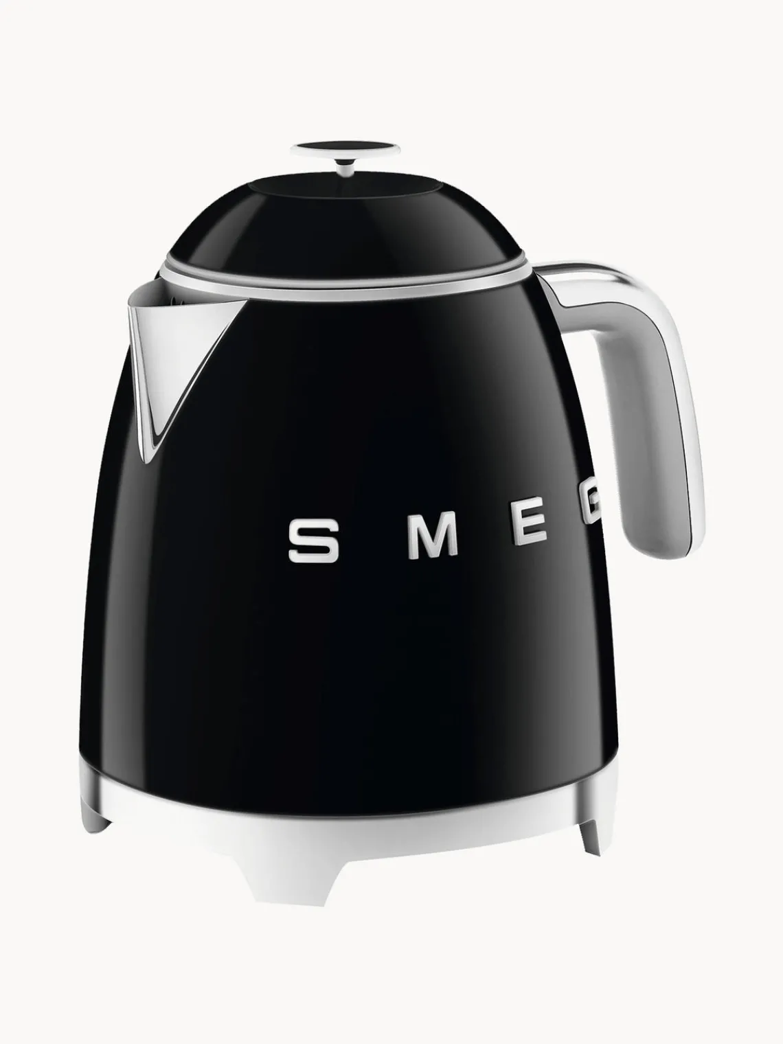 Outlet Smeg Bouilloire 50's Style, 800 mL Noir, haute brillance