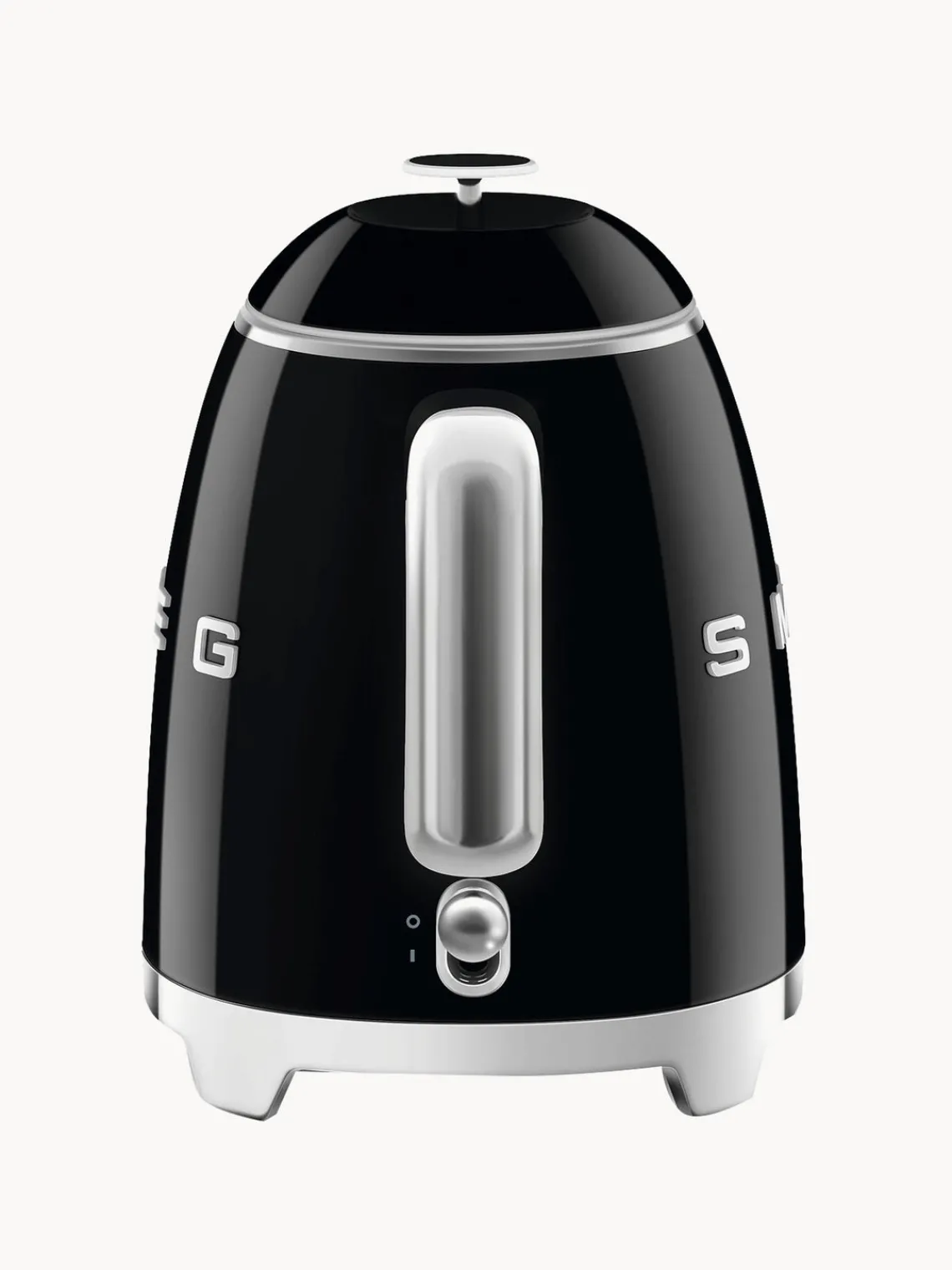 Outlet Smeg Bouilloire 50's Style, 800 mL Noir, haute brillance