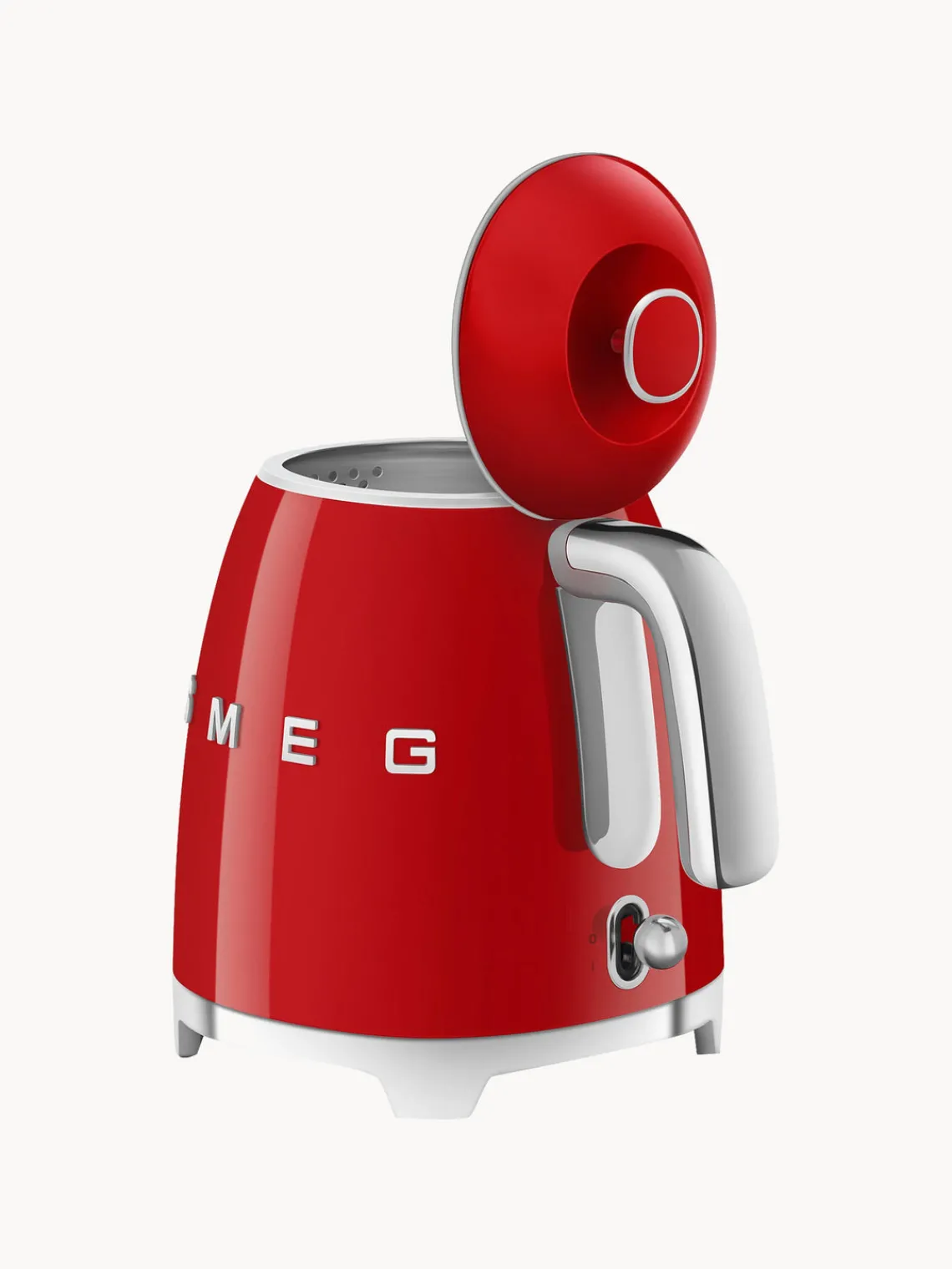 Hot Smeg Bouilloire 50's Style, 800 mL Rouge, haute brillance
