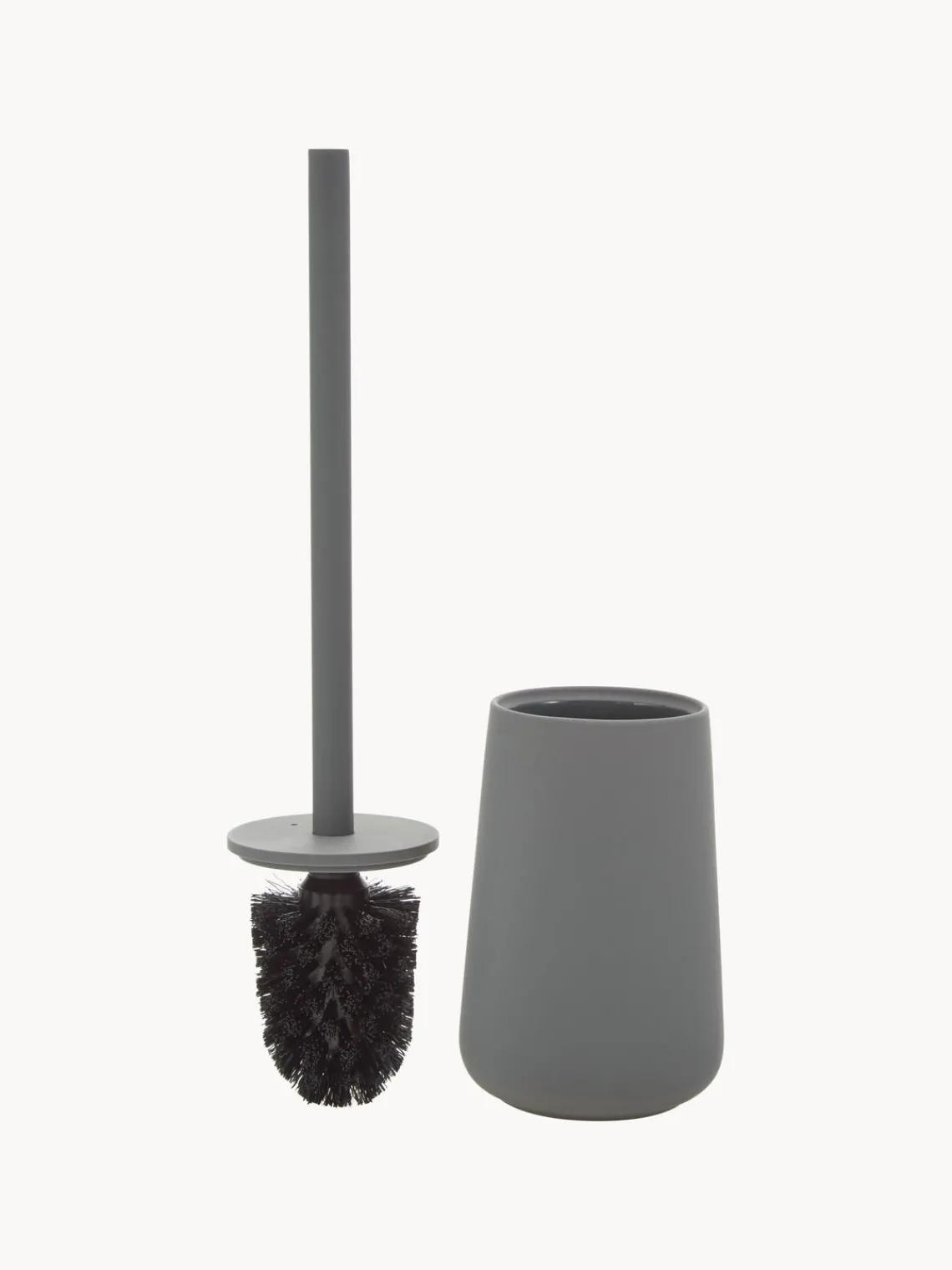 Online Zone Denmark Brosse pour WC avec récipient en porcelaine Brush Gris foncé, mat