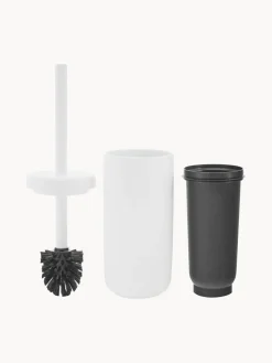 Clearance Zone Denmark Brosse pour WC avec récipient Omega Blanc