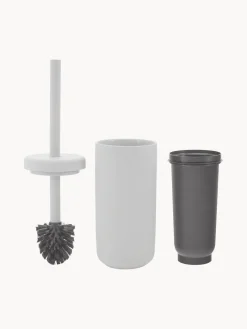 Clearance Zone Denmark Brosse pour WC avec récipient Omega Gris clair